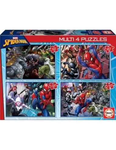 EDUCA-SPIDERMAN PUZZLE MULTI 4 18102