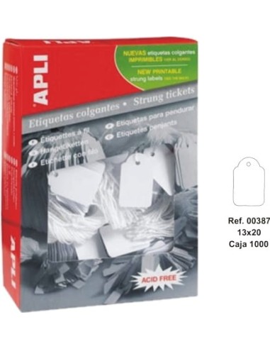 ETIQUET.COLGANTES 387 (13x20)-CAJA 1000-