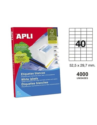 ETIQUETAS APLI I/L/C A4 01286(40)52,5x30