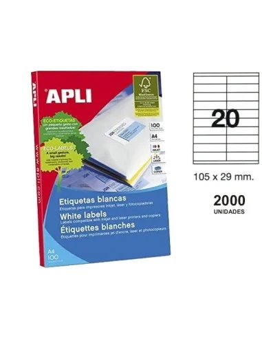 ETIQUETAS APLI I/L/C A4 01299(20) 29x105