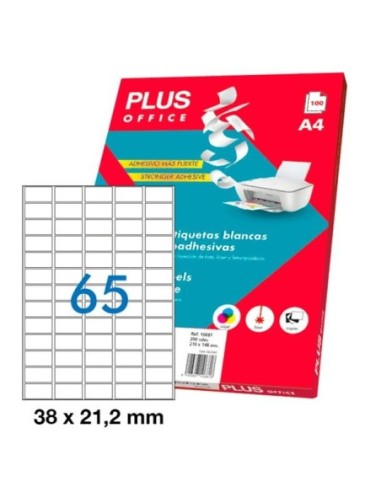 ETIQUETAS PLUS I.L.C A/4 R10673(38x21,2)