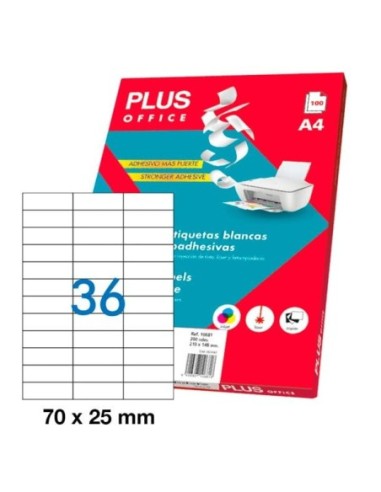 ETIQUETAS PLUS I.L.C A/4 R10674(70x25)