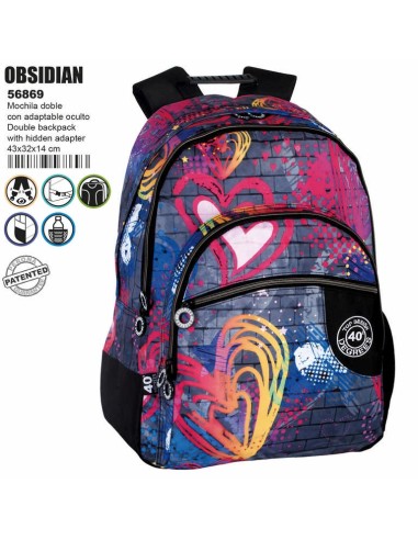 PERONA-MOCHILA DOB.CAMPRO OBSIDIAN 56869