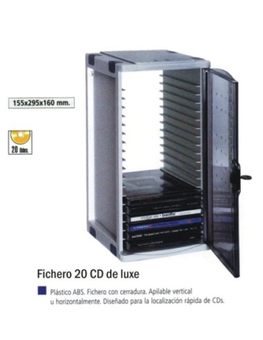 FICHERO 20 CD DE LUXE R.CDD20