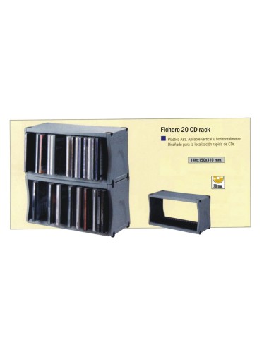 FICHERO 20 CD RACK R.CD20D