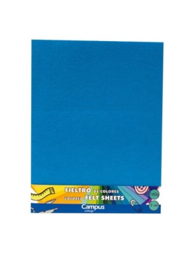 FIELTRO CAMPUS 25x30 AZUL CLARO (PACK3)