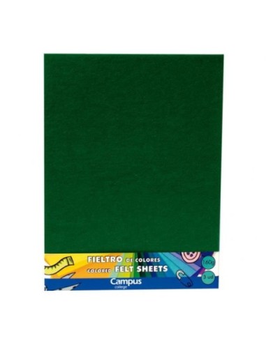 FIELTRO CAMPUS 25x30 VERDE OSCURO(PACK3)