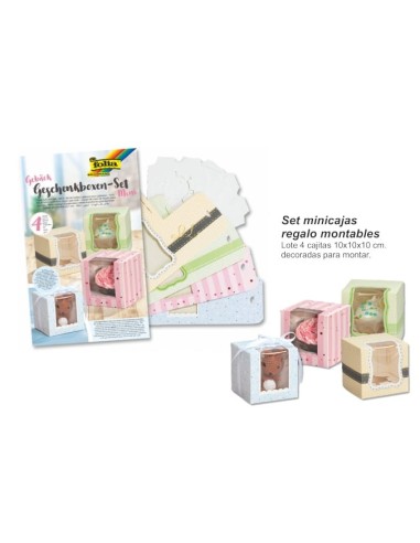 FOLIA-SET MINI CAJAS REGALO 48403