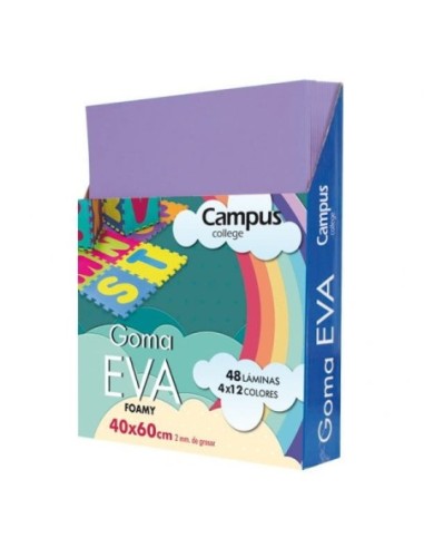 GOMA EVA 2MM.40x60 MORADO -PTE.10 LAM.-