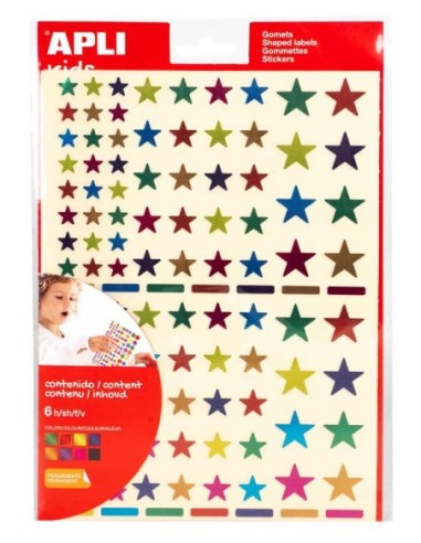 GOMETS APLI 16x22 ESTRELLAS METALI.18396