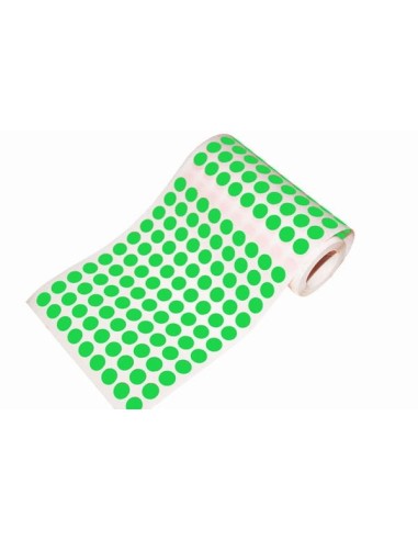 GOMETS CIRCULO 10,5 MM.VERDE -ROLLO-