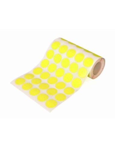 GOMETS CIRCULO 20 MM.AMARILLO -ROLLO-