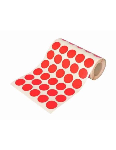 GOMETS CIRCULO 20 MM.ROJO -ROLLO-