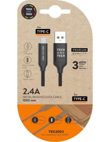 TFN-CABLE TECH ONE 1 MT.TYPE-C TEC2003