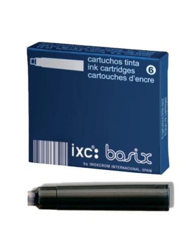 INOXCROM CAJA 6 CARTUCHOS TINTA AZUL