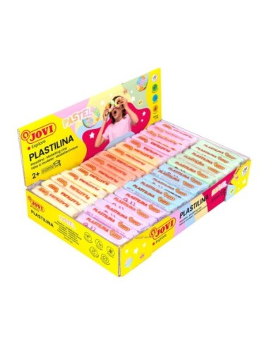 JOVI-PLASTILINA 70 PASTEL -CAJA 30 STD.-