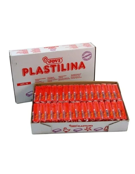 JOVI-PLASTILINA 70 ROJO 50G. PASTILLA