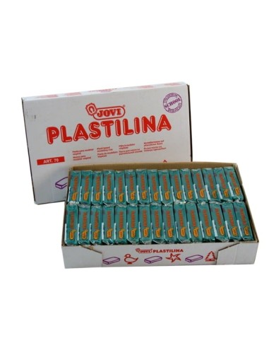 JOVI-PLASTILINA 70 VDE.OSCUR.50G.PASTILL