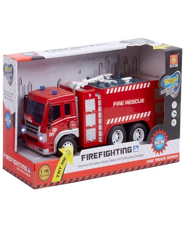 COCHES WENYI 1/20 CAMION BOMBEROS DEPOS.