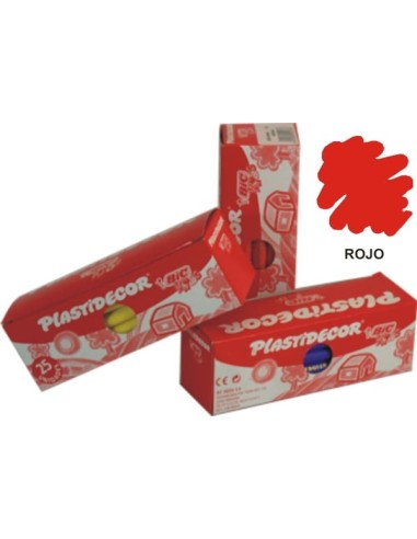 LAP.COL.PLASTIDECOR C/25 ROJO R.968