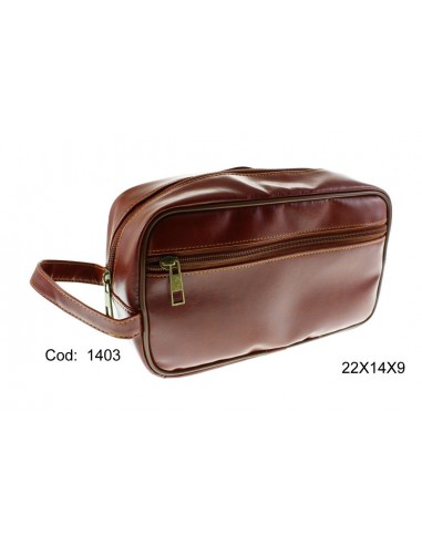 NECESER CABALLERO POLIPIEL MARRON 1403