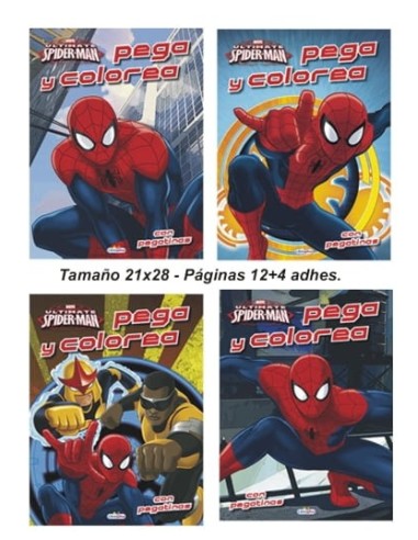 LIB.PINTAR PEGACOLOR 12P.SPIDERMAN