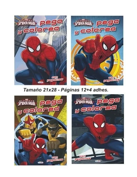LIB.PINTAR PEGACOLOR 12P.SPIDERMAN