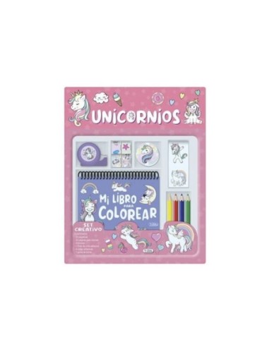 LIB.PINTAR SET CREATIVO UNICORNIOS