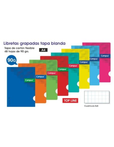 LIBRETA GR.A4 CAMPUS 48H.CDLA.6X6 002152