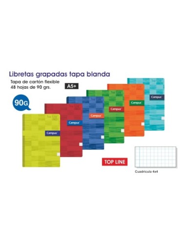 LIBRETA GR.A5 CAMPUS 48H.CDLA 4MM 002201