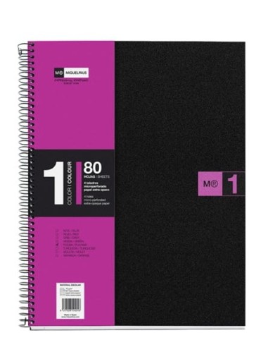 M.RIUS-NOTE BOOK-1 DIN A4 80H.PP.FUCSIA