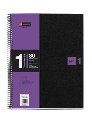 M.RIUS-NOTE BOOK-1 DIN A4 80H.PP.VIOLETA