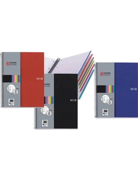 M.RIUS-NOTE BOOK-6 DIN A4 150H.PP.CDLA.