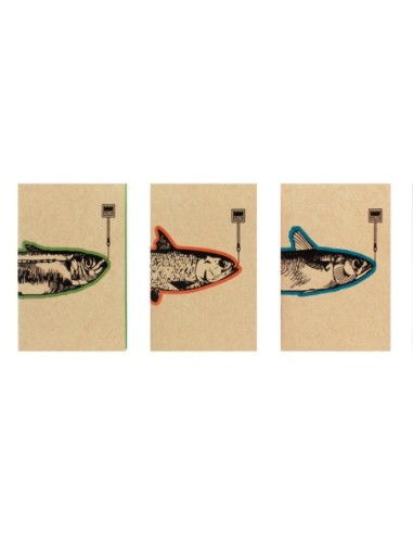 MAKE SARDINES-SET 3 CUADERNOS