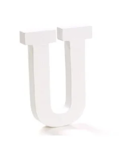 MANUALID.-LETRA MADERA BCA.125MM."U"