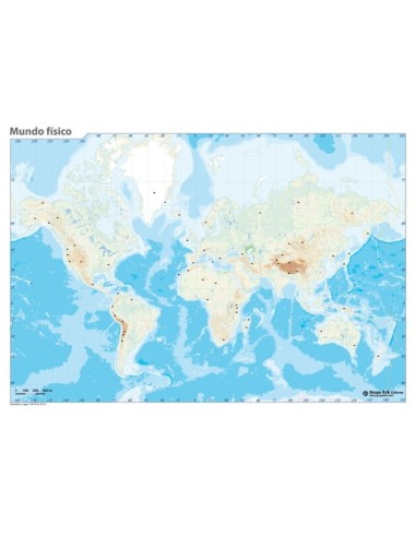 MAPAS MUDOS MUNDI FISICO -PTE.50-