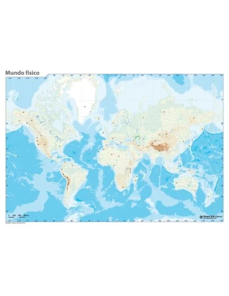 MAPAS MUDOS MUNDI FISICO -PTE.50-