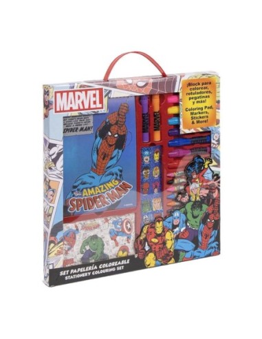 MARVEL-SET PAPELERIA COLOREAR