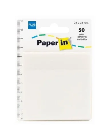 NOTAS ADH.PAPER IN 75x75 TRANSP.INC.50H.