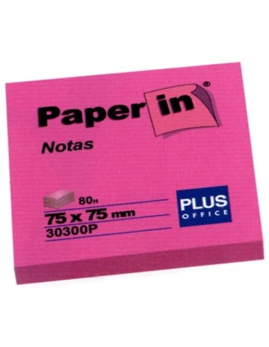 NOTAS ADHESIVAS PAPER-IN 76x76 FLUO ROSA