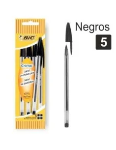 BL.5 BOLIGRAFOS BIC CRISTAL NEGRO