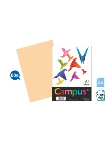 PAPEL CAMPUS A4 80GR.P/100 CREMA