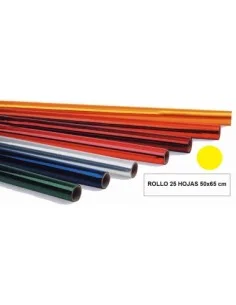 PAPEL CELOFAN TREP.AMARILLO -ROLLO 25H.-