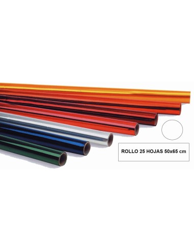 PAPEL CELOFAN TREP.INCOLORO -ROLLO 25H.-