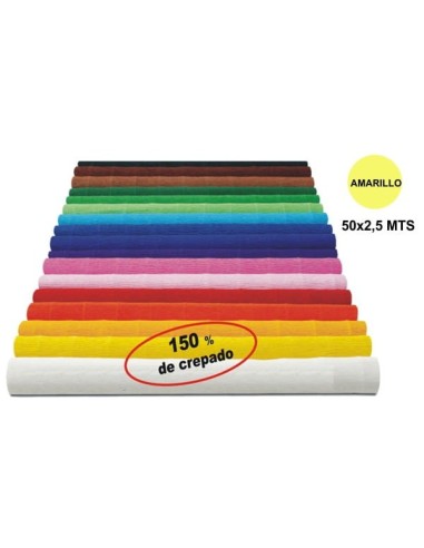 PAPEL CRESP.MAKRO SUPER AMAR.CLAR.50x250