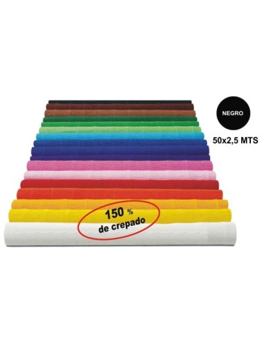 PAPEL CRESP.MAKRO SUPER NEGRO 50x250