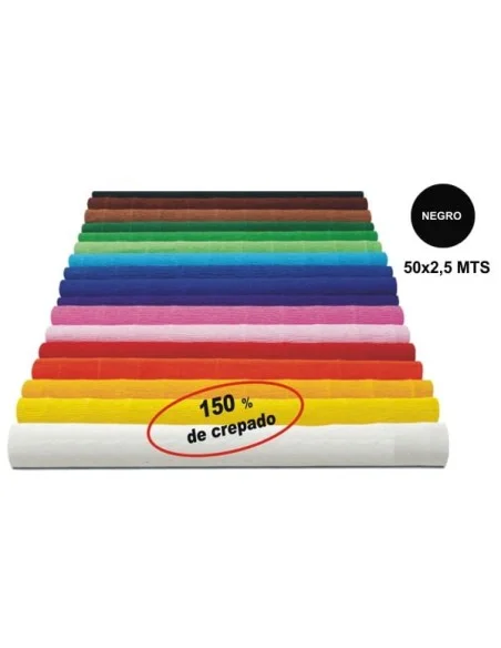 PAPEL CRESP.MAKRO SUPER NEGRO 50x250