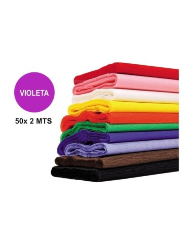 PAPEL CRESPON MAKRO VIOLETA 50x200