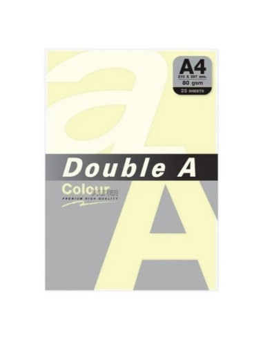 PAPEL DOUBLE A 80GR.25H.MARFIL 003206