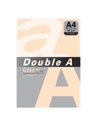 PAPEL DOUBLE A 80GR.25H.ROSA VIEJO